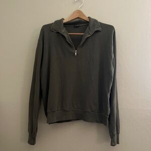 John Galt Waffle Knit Quarter Zip